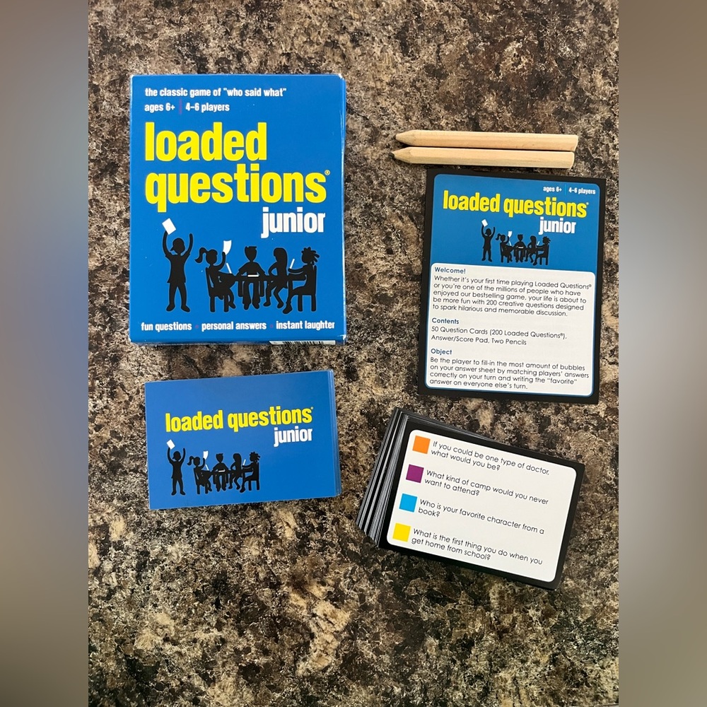 Loaded Questions Junior Card Game, Ages 6+